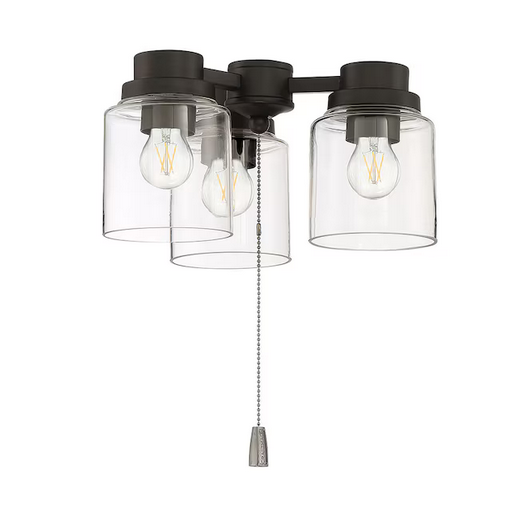 Craftmade 13.08-Inches 3 -Light Black LED Ceiling Fan Light Kit