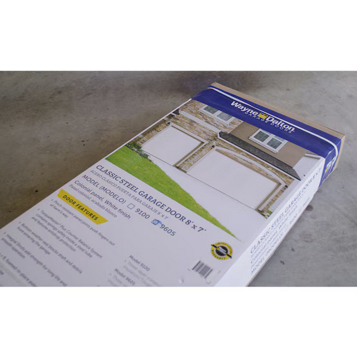 Wayne Dalton Classic Steel Model 9605 9-ft x 7-ft Insulated White Single Garage Door
