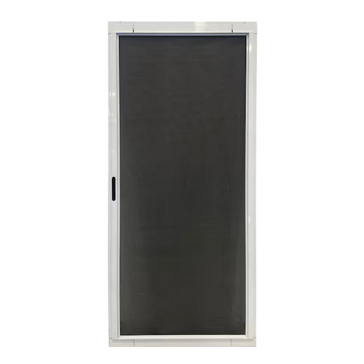 RELIABILT 30-in x 80-in White Aluminum Sliding Single Screen door (Handle Included)
