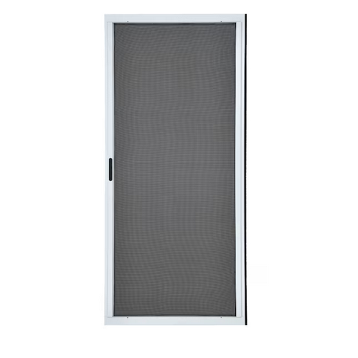 RELIABILT 30-in x 80-in White Aluminum Sliding Single Screen door (Handle Included)