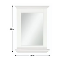 Diamond NOW Palencia 25" x 34" Framed Rectangle Bathroom Vanity Mirror