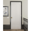 RELIABILT 32" x 80" Primed Hollow core 1-panel LH Pine Wood Flat Jamb Single Prehung Interior Door