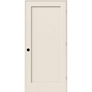 RELIABILT 32" x 80" Primed Hollow core 1-panel LH Pine Wood Flat Jamb Single Prehung Interior Door