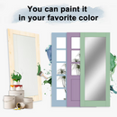 JUJUBON 24-in x 80-in Natural Solid core 1-panel Frosted Glass