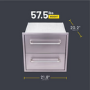 Charbroil Medallion Built-In Grill Cabinet Double Drawer