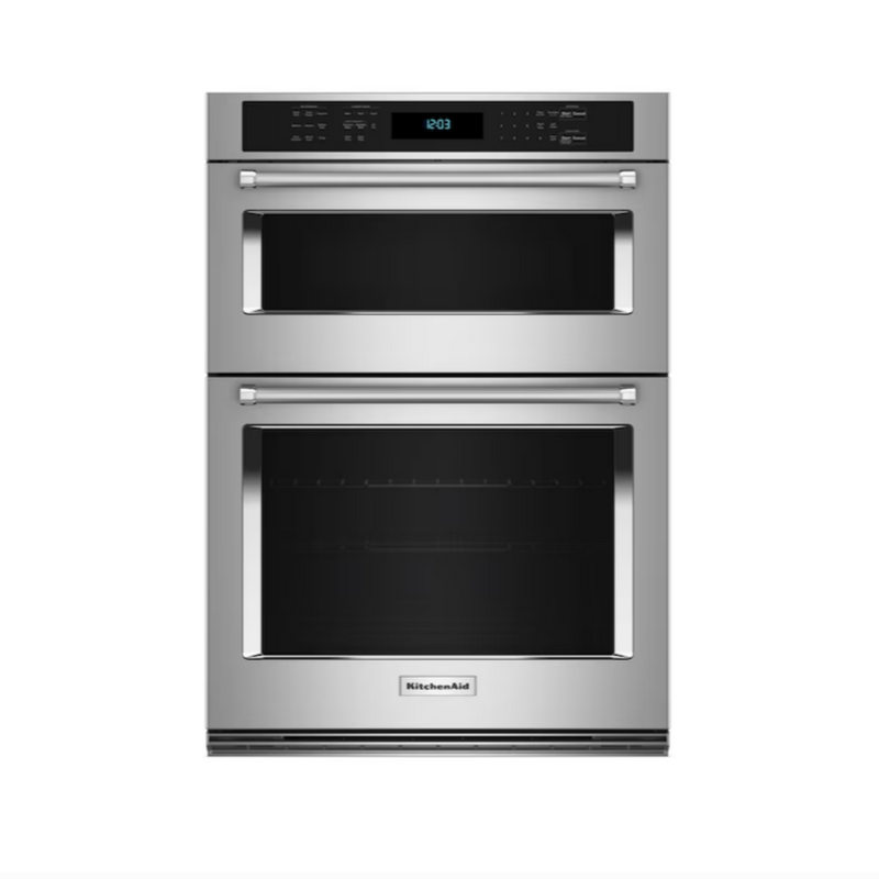 KitchenAid 27" Electric Combination Microwave Wall Oven with Air Fry Mode.