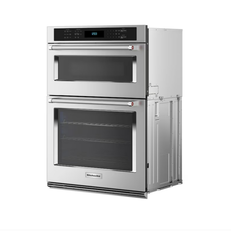 KitchenAid 27" Electric Combination Microwave Wall Oven with Air Fry Mode.