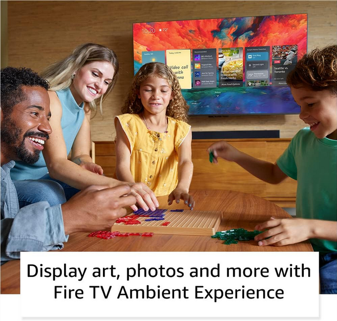 Amazon Fire TV 55" Omni QLED Series 4K UHD smart TV, Dolby Vision IQ, Fire TV