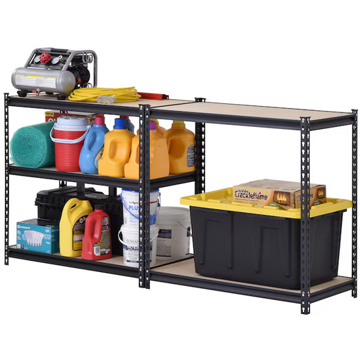 Muscle Rack 5 -Tier Heavy Duty Black Metal Utility shelving unit ( 36-in W x 72-in H)