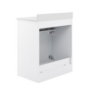 CRAFT + MAIN Reese 30-in White Single Sink Bathroom Vanity w/ White Cultured Marble Top