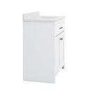 CRAFT + MAIN Reese 30-in White Single Sink Bathroom Vanity w/ White Cultured Marble Top