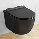 Eridanus Hampton Matte Black D-shape Wall-hung Dual Slow Close Toilet