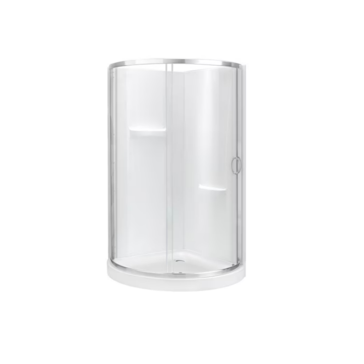 Ove Decors 32" Breeze Clear Shower Kit - Satin Nickle