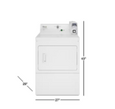 Whirlpool 7.4 cu. ft. 120-Volt White Commercial Gas Vented Dryer