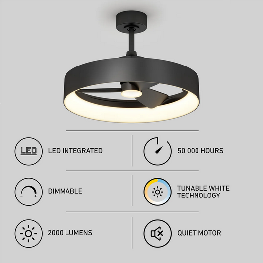 Artika Austin 23" LED Fandelier