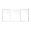 Milgard V250 Style Line Series 95.5" x 47.5" White Vinyl Sliding Window