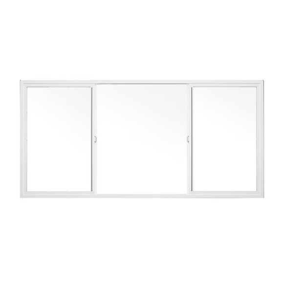 Milgard V250 Style Line Series 95.5" x 47.5" White Vinyl Sliding Window
