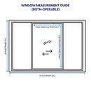 Milgard V250 Style Line Series 95.5" x 47.5" White Vinyl Sliding Window