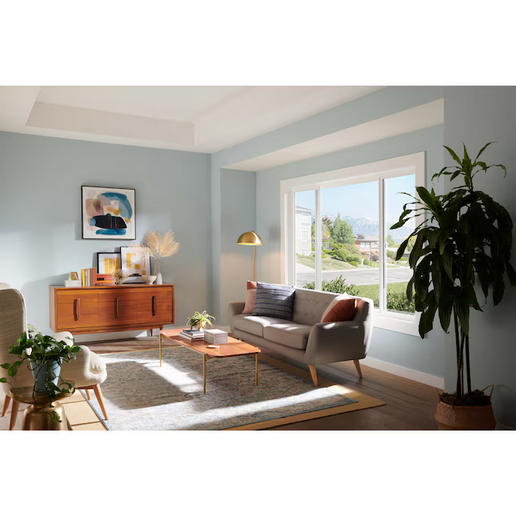 Milgard V250 Style Line Series 95.5" x 47.5" White Vinyl Sliding Window