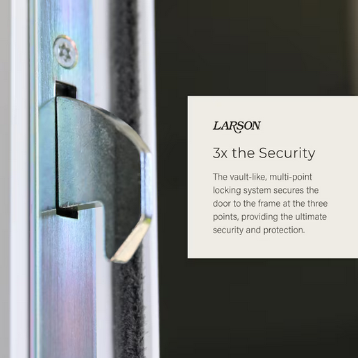 LARSON Platinum Secure Screen 35.5" x 81" Aluminum Surface mount Right Hand Security Door