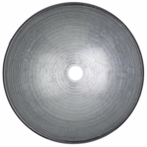 VIGO Simply Glass 17-in Vessel Round Modern Simply Silver Bathroom Sink