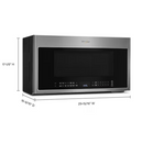 Whirlpool 1.9-cu ft Air Fry Over-the-Range Convection Microwave