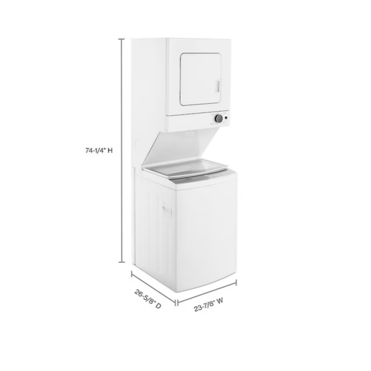 Whirlpool 24" 1.6 cu.ft Electric Stacked Laundry Center