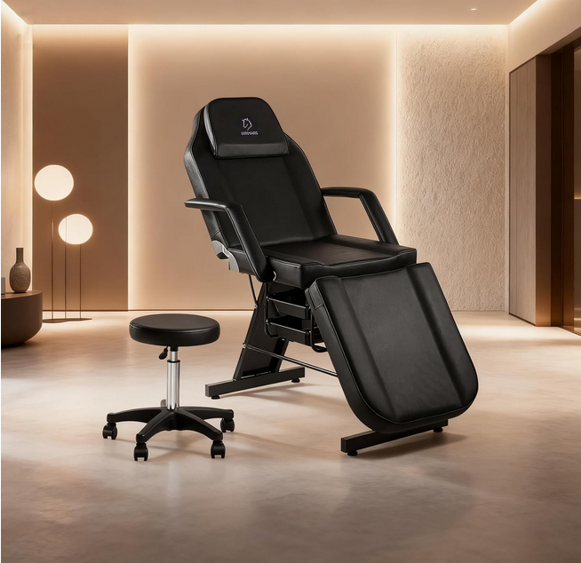 LUXMARS Adjustable Multipurpose Chair/ Bed - Black