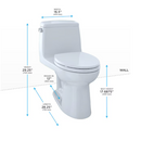 TOTO Eco UltraMax 1 Piece Elongated Toilet