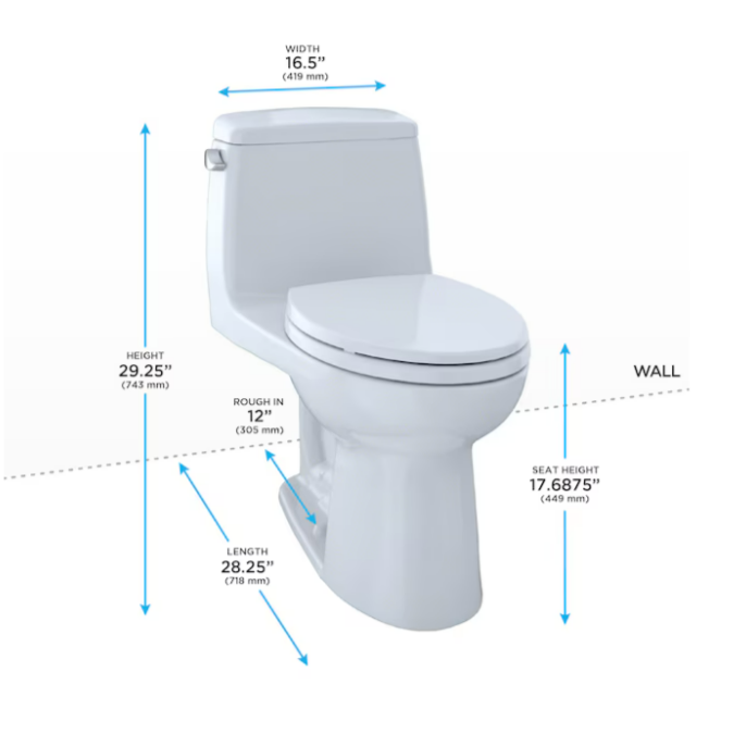 TOTO Eco UltraMax 1 Piece Elongated Toilet