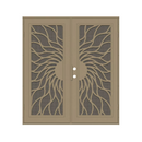 TITAN Premium Aluminum 72" Right-hand outswing Surface Mount Double Security Screen Door