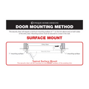 TITAN Premium Aluminum 72" Right-hand outswing Surface Mount Double Security Screen Door