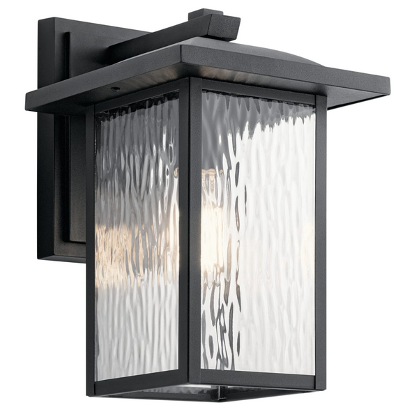 Kichler Capanna 1 -Light 13.25-in H Black Hardwired Outdoor Wall Light