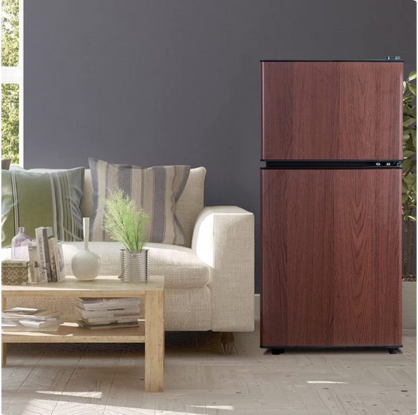 Krib Bling Compact Refrigerator 3.5 Cu.ft, Mini Fridge With Freezer