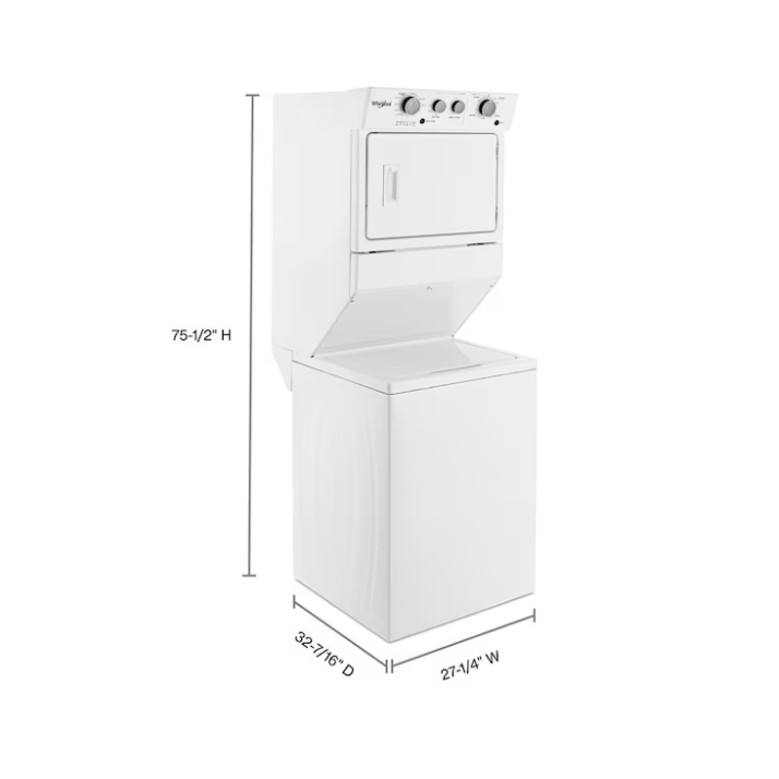 Whirlpool Electric Stacked Laundry Center