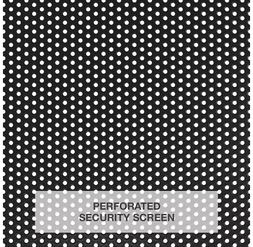 RELIABILT Gibraltar Max 36" x 81" Black Steel Reversible Security Screen Door