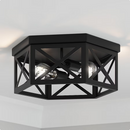 Quoizel Thatcher 2 -Light 15-in Matte Black Flush Mount Light