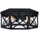 Quoizel Thatcher 2 -Light 15-in Matte Black Flush Mount Light