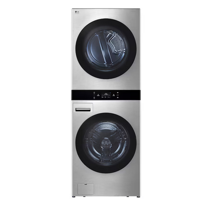 LG STUDIO WashTower Stacked Laundry Center with 5-cu ft Front load Washer and Gas 7.4-cu ft Dryer
