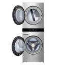 LG STUDIO WashTower Stacked Laundry Center with 5-cu ft Front load Washer and Gas 7.4-cu ft Dryer