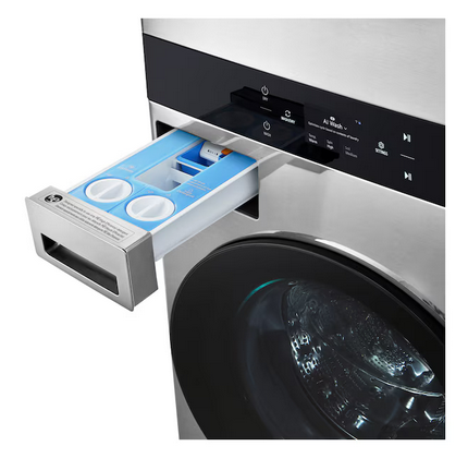 LG STUDIO WashTower Stacked Laundry Center with 5-cu ft Front load Washer and Gas 7.4-cu ft Dryer