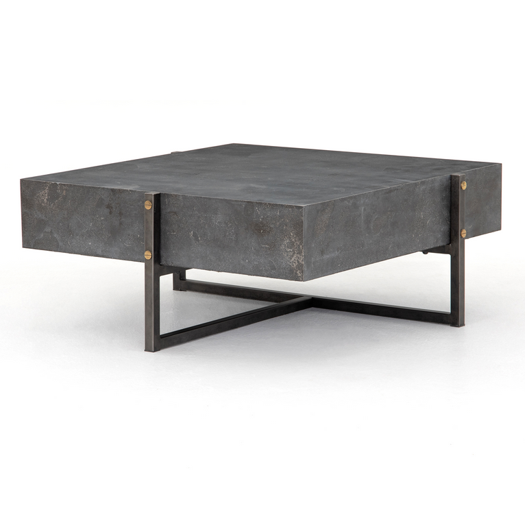 Four Hands Keppler Bluestone Square Coffee Table