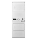 Commercial Electric Stack Dryer with Factory-Installed Coin Drop and Coin Box