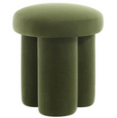 Flouki Mushroom Ottoman Stool, Modern Upholstered Ottoman, Mushroom