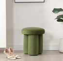 Flouki Mushroom Ottoman Stool, Modern Upholstered Ottoman, Mushroom