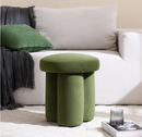 Flouki Mushroom Ottoman Stool, Modern Upholstered Ottoman, Mushroom