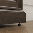 allen + roth 72-in W Brown Walnut TV Stand with Infrared quartz Flat Wall Electric Fireplace