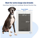 PetSafe White Aluminum Extra large Dog/Cat Door for Sliding door