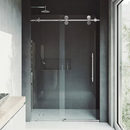 VIGO Elan Chrome 60"W x 74"H Frameless Clear Glass Sliding Shower door