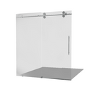 VIGO Elan Chrome 60"W x 74"H Frameless Clear Glass Sliding Shower door